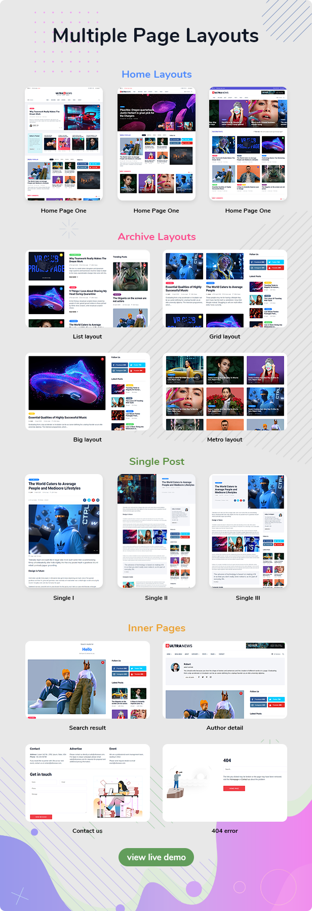 Ultranews - Magazine Bootstrap 4 Template