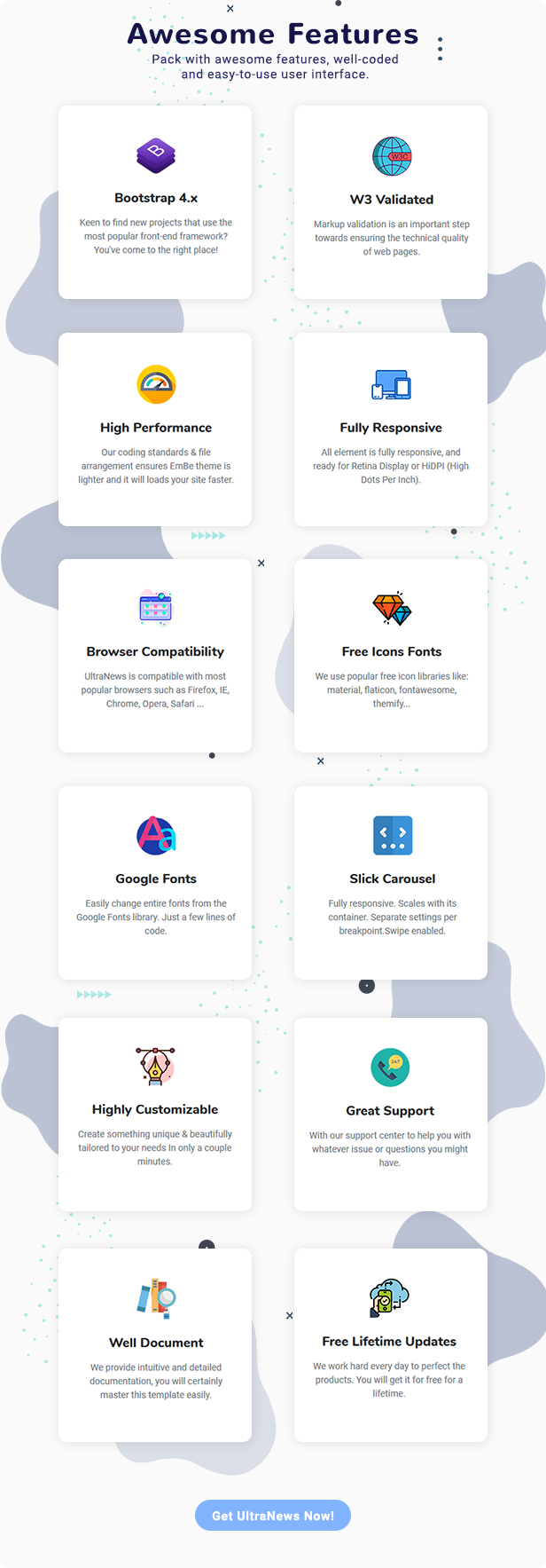 Ultranews - Magazine Bootstrap 4 Template